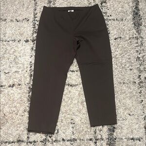 J. Jill Chocolate Slim Leg Trousers
